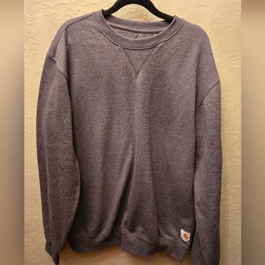 Carhartt Original Fit Crewneck Sweatshirt • Gray Workwear Pullover • Size M